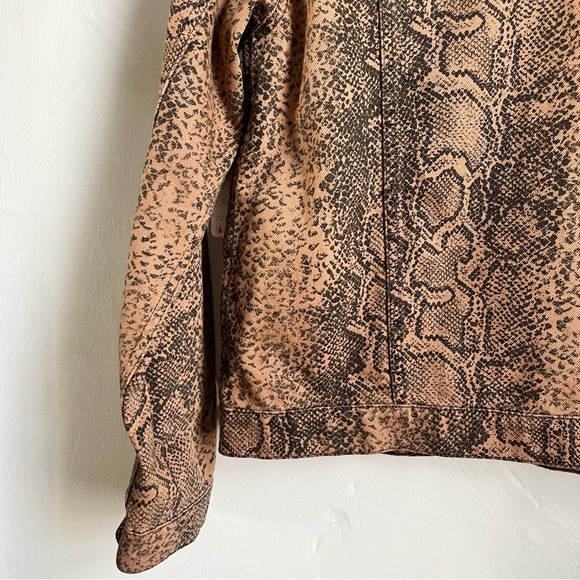 Free People Snake Print Trucker Jacket - Picture 11 of 13